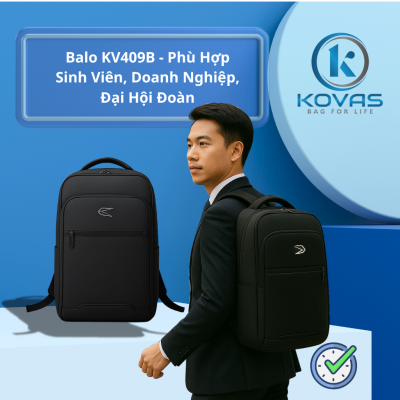 Balo KV409B - Phù Hợp Sinh Viên, Doanh Nghiệp, Đại Hội Đoàn