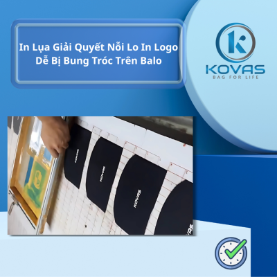 In Lụa Giải Quyết Nỗi Lo In Logo Dễ Bị Bung Tróc Trên Balo
