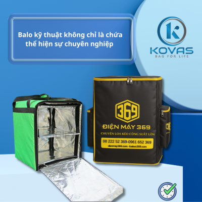 Balo kỹ thuật không chỉ là chứa – thể hiện sự chuyên nghiệp 