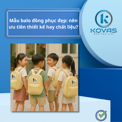 Mẫu balo đồng phục đẹp: nên ưu tiên thiết kế hay chất liệu?