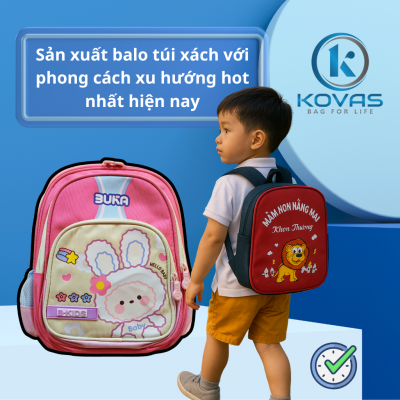 Sản xuất balo túi xách với xu hướng hot nhất hiện nay