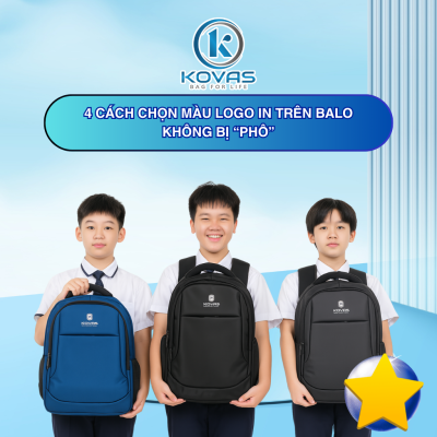 4 cách chọn màu logo in trên balo không bị “phô” - KOVAS
