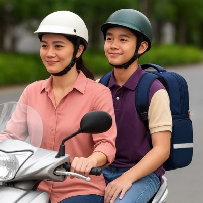 Balo in logo trung tâm ngoại ngữ tặng học viên mới