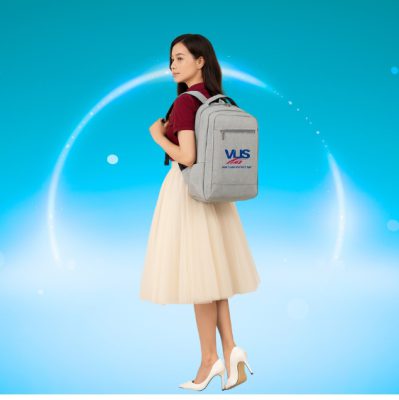 Xưởng may balo trung tâm anh ngữ làm quà tặng - Kovas