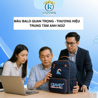 Màu balo quan trọng với thương hiệu Trung tâm Anh ngữ