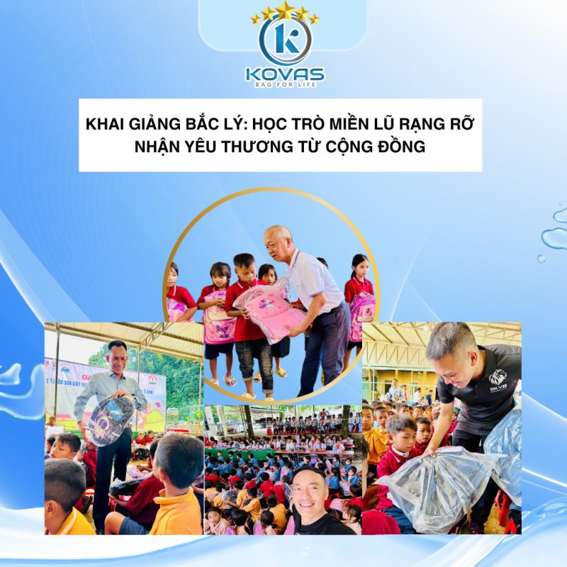 Khai giảng Bắc Lý: học trò miền lũ rạng rỡ nhận yêu thương từ cộng đồng