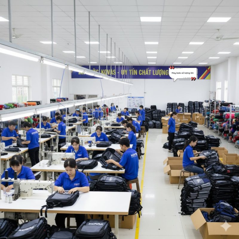 xưởng sản xuất balo giá rẻ