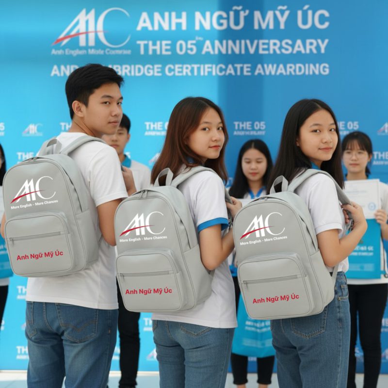 Mẹo tiết kiệm ngân sách -  Balo quà tặng trung tâm Anh ngữ