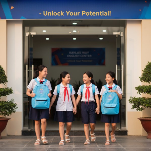 4 mẫu balo quà tặng trung tâm Anh ngữ phù hợp học sinh 