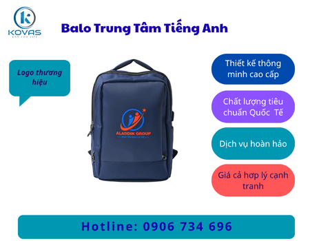 Balo in logo thương hiệu showroom laptop