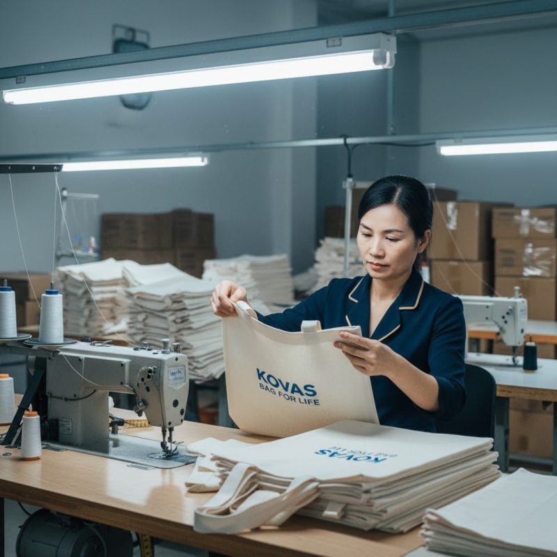 sản xuất túi vải bố