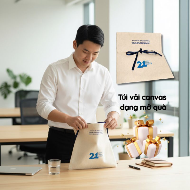 Balo Dây Rút Vải Canvas