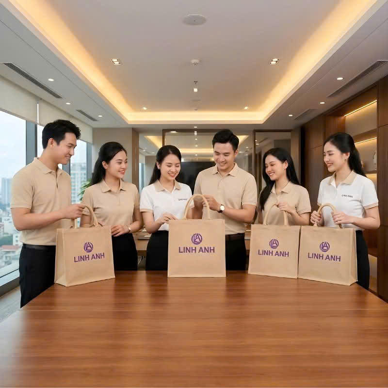 Túi Vải Đay Đựng Ly Giữ Nhiệt