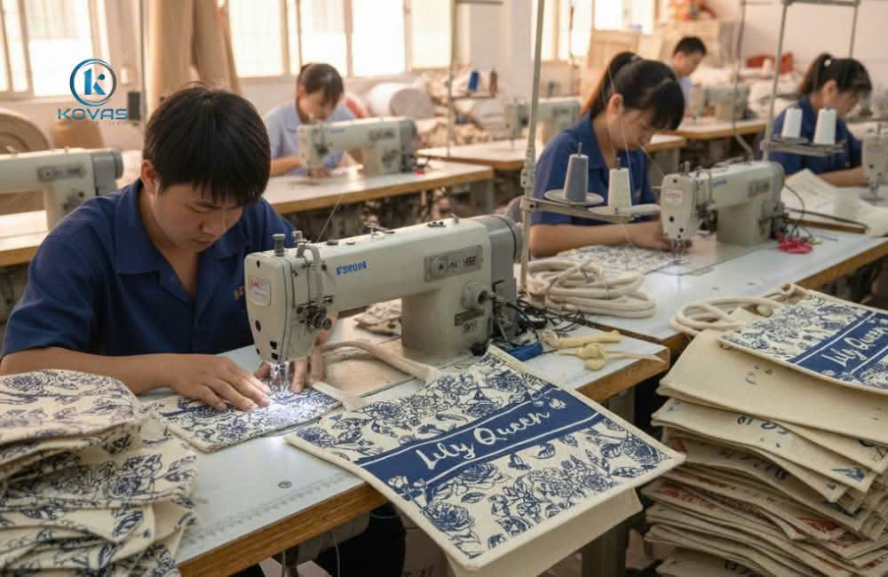 xưởng sản xuất túi vải đay