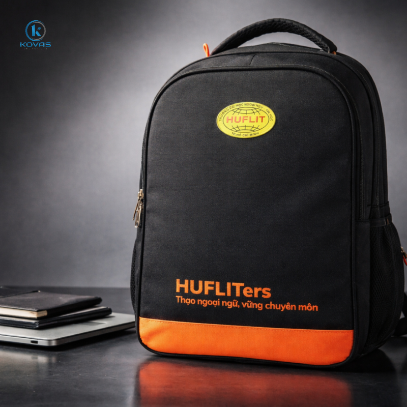 balo-in-logo-Dai-hoc-Huflit